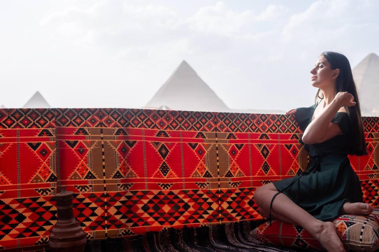 Majestic View Pyramids Inn Kafret el-Gabal Exterior foto